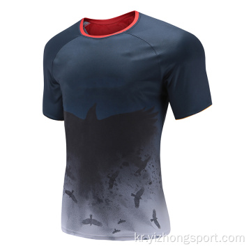 Mens Dry Fit Rugby Wear T 셔츠